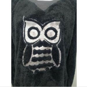 Kensie Women's NWT Size XL Sweater Sequin Owl